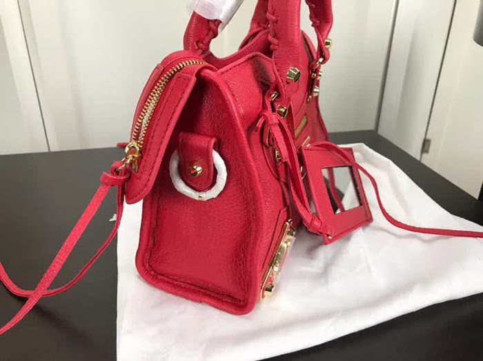 BALENCIAG巴黎世家 經典機車 原版山羊皮 包邊五金款 簡單時尚風格 手提肩背斜挎包  BL1430